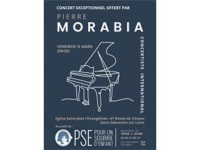 Affiche d'un concert de Pierre Morabia au profit de PSE