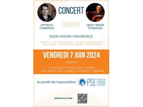 Affiche concert Clermont Ferrand juin 2024
