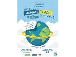 Affiche 14e forum Humani-terre juin 2019 à Strasbourg