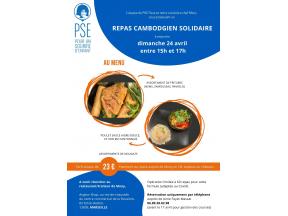 Affiche repas cambodgien solidaire 2022