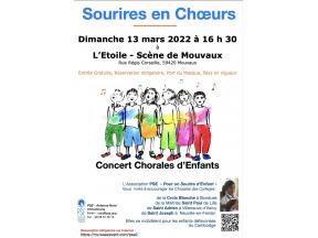 Affiche Sourires en Choeur 2022 à Mouvaux