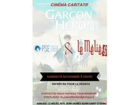 Affiche cinéma caritatif novembre 2023 à Saint Etienne