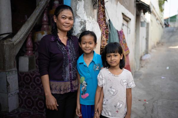 Une famille dans une communauté