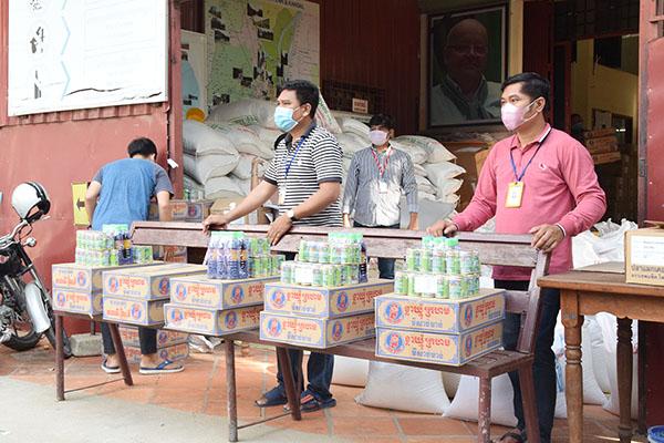 La distribution d'aides alimentaires à PSE