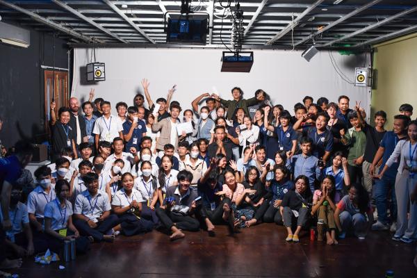 Film school students together