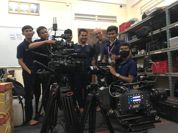 Film School students with a partner