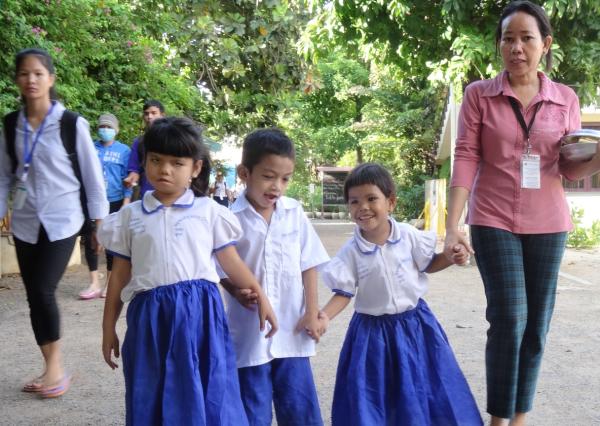 Les enfants pris en charge dans notre Section d'Enseignement Adapté