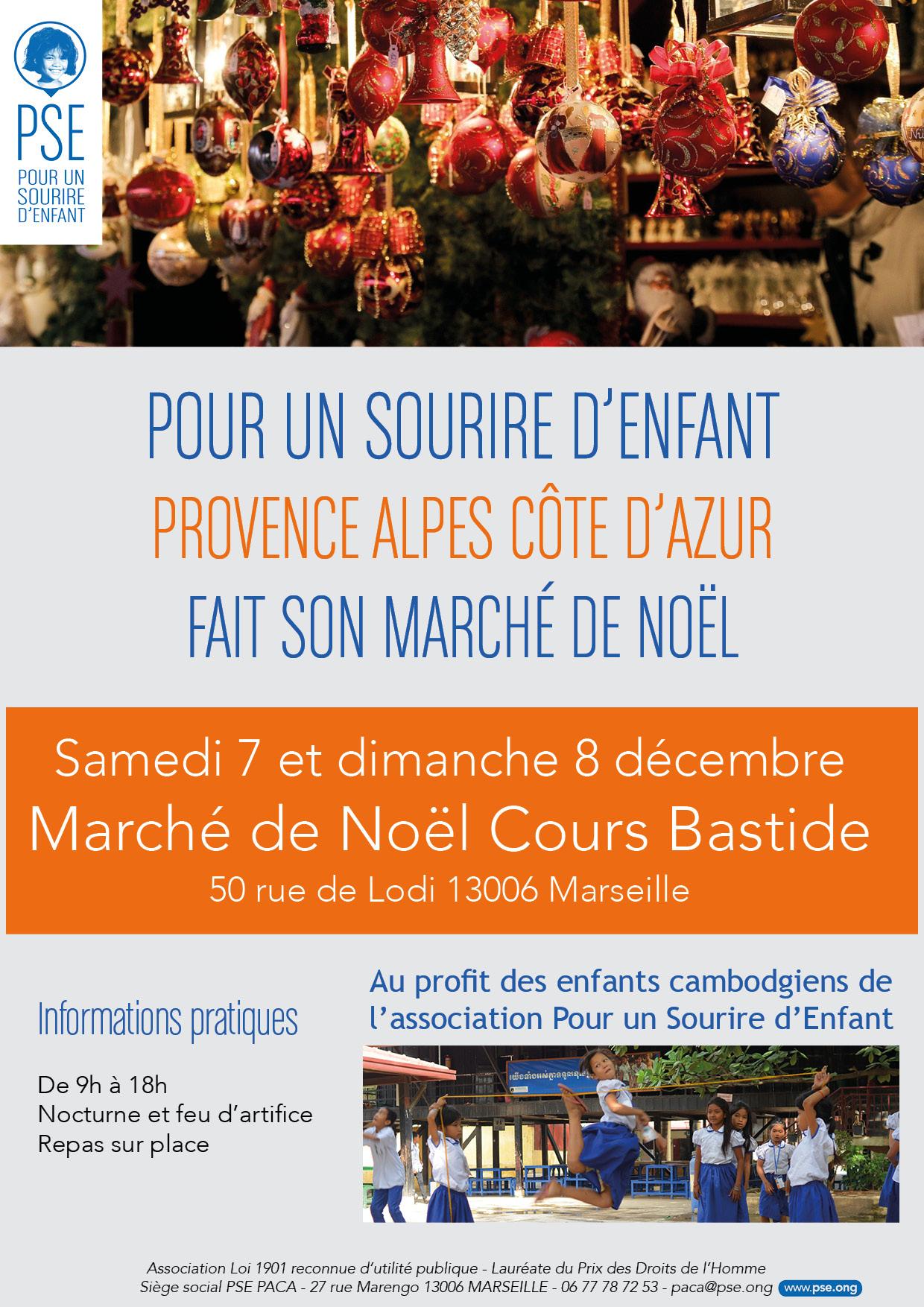 Affiche marché de Noël Marseille 2019